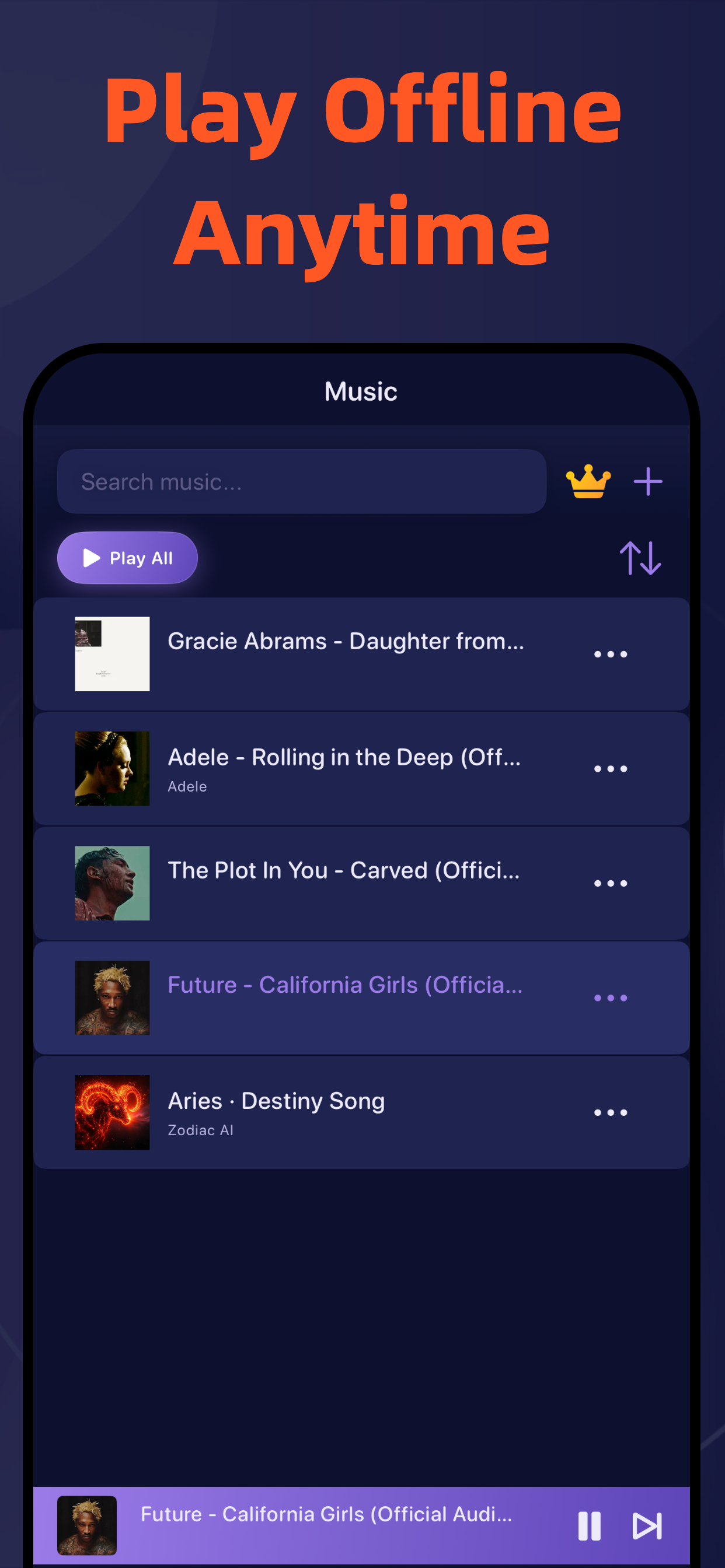 Music Player-Offline Music screenshot 2