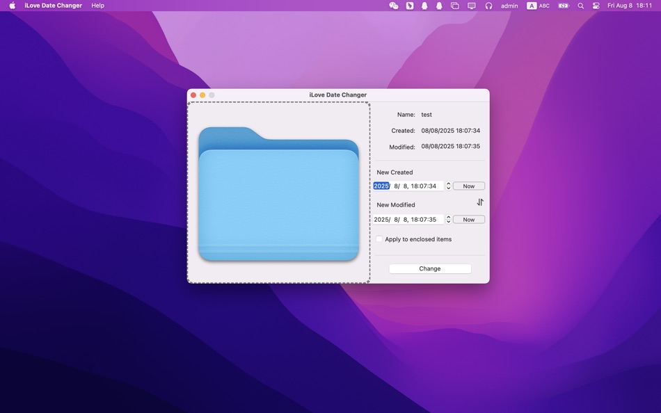 iLove Date Changer (macOS) Podle: 平 吕 iLove Date Changer (macOS) Podle: 平 吕