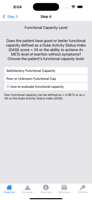 Preop Eval Screenshot 3 of 8