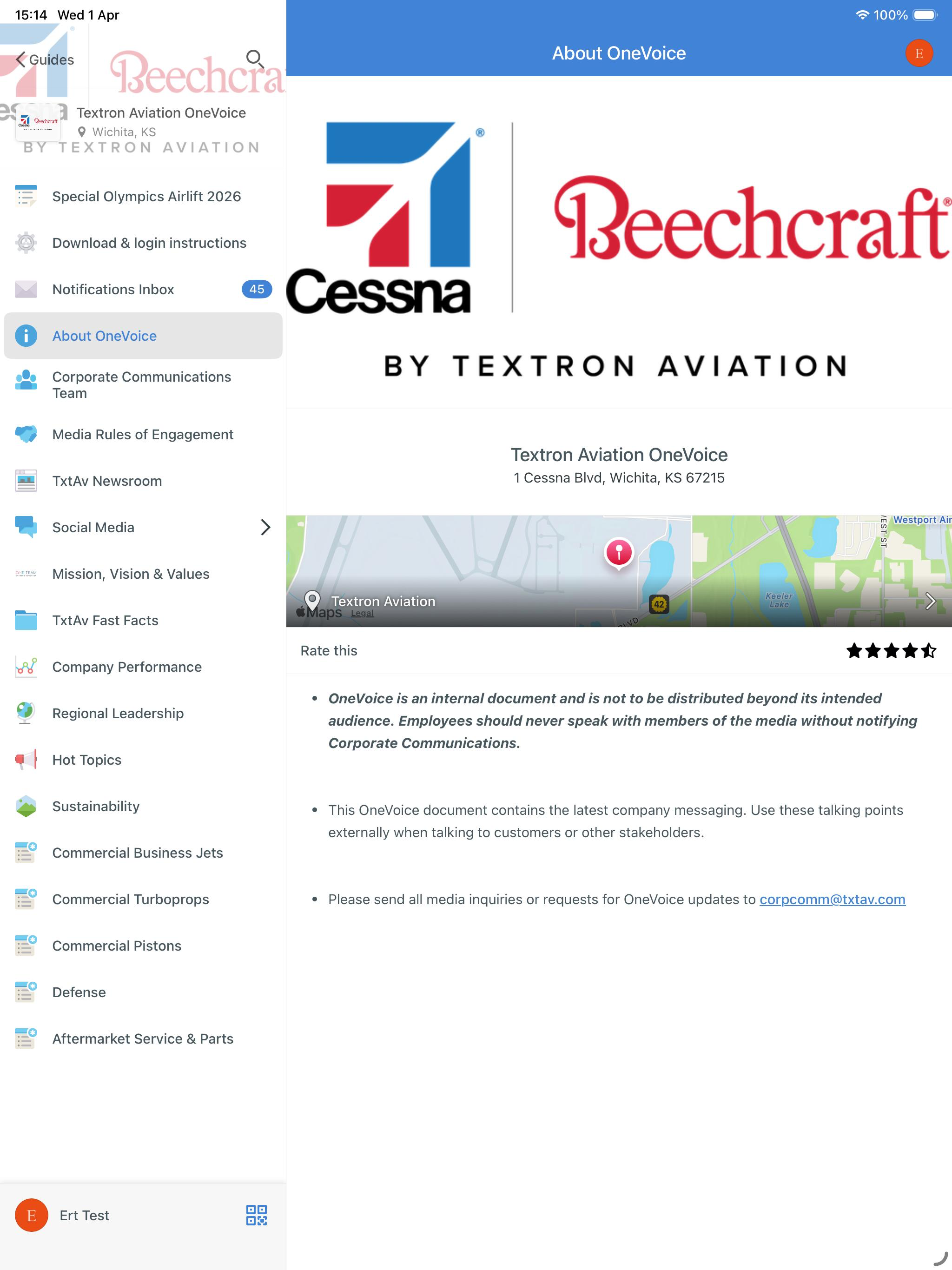Textron Aviation OneVoice