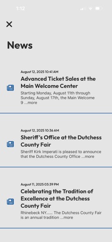 Dutchess County Fairgrounds iPhone screenshot