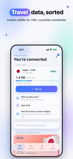 SimFuse: Travel eSIM & Data screenshot 2