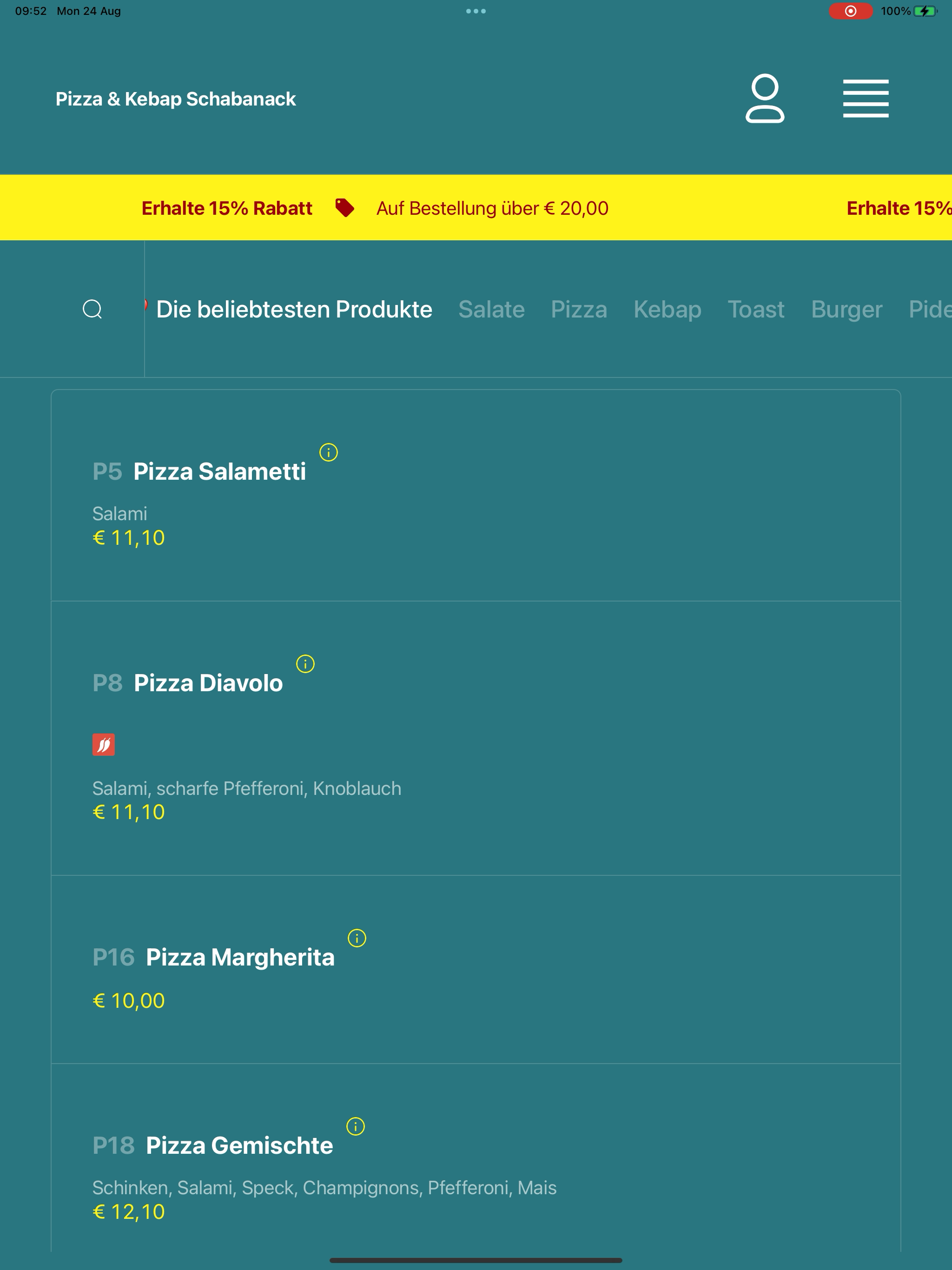Pizza & Kebap Schabanack screenshot 14