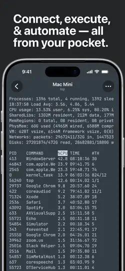 Capture d'écran de Echo - SSH + Mosh Client sur iPhone 2