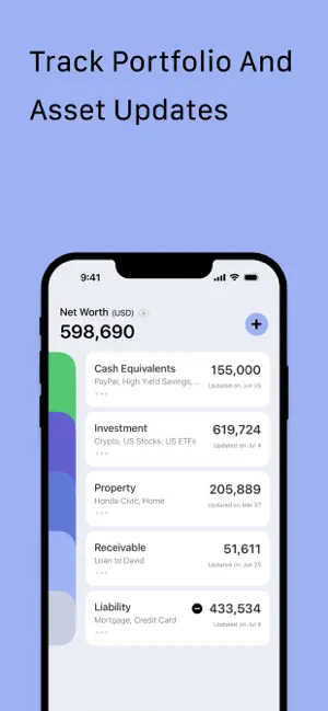 Percento - Net Worth Tracker screenshot 3
