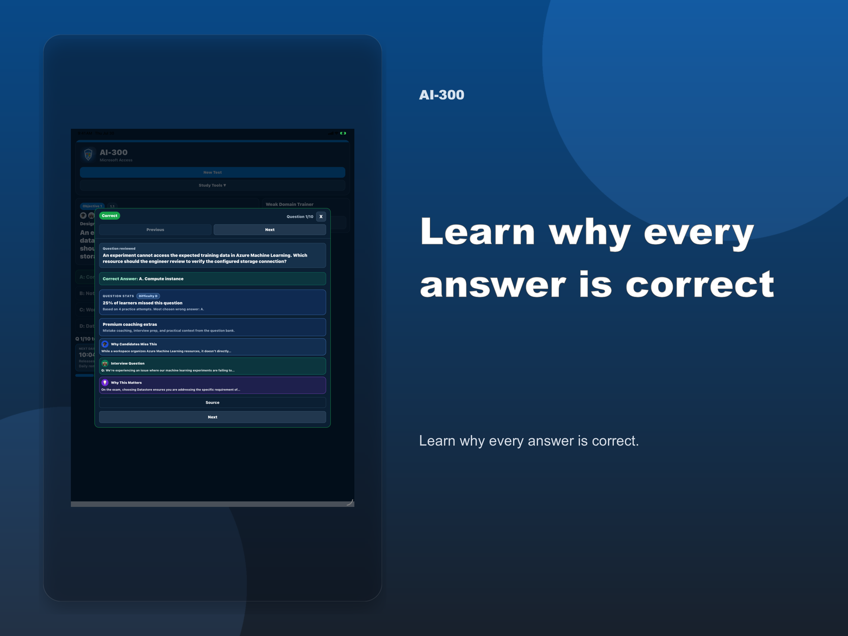 AI-300 Practice Test screenshot 10