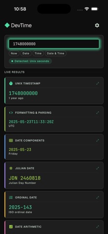 DevTime: Date & Time Toolkit screenshot