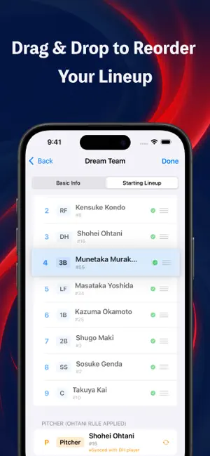 My Lineup - Baseball Order - screenshot 4