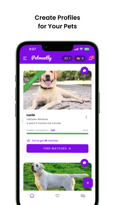 Petmeetly - Pet's Match Finder Screenshot