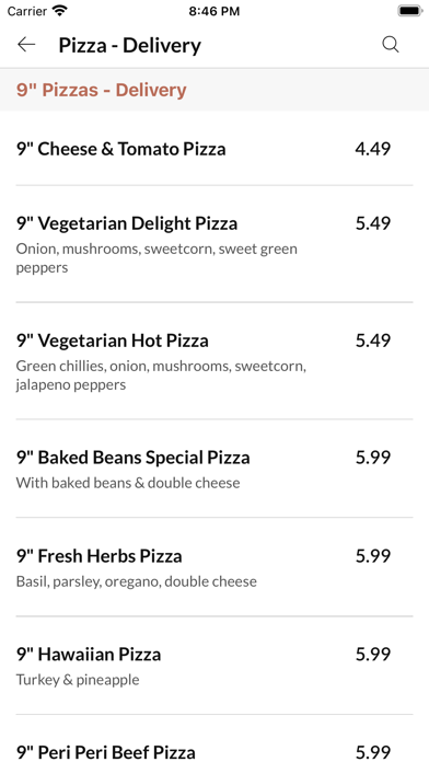 Hot and spicy peri peri grill Screenshot