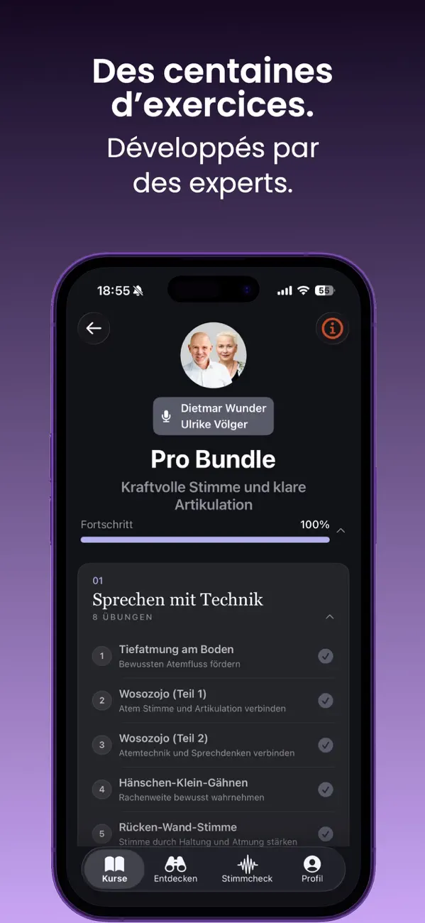 Screenshot #3 pour Besser Sprechen: Voix coach