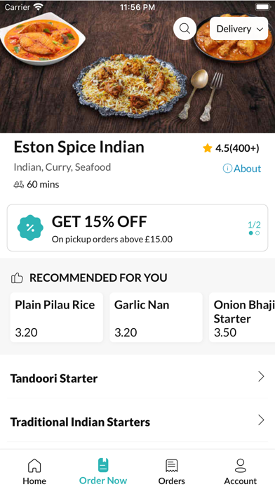 Eston spice Indian takeaway Screenshot