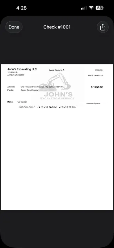 Check Generator screenshot 2 of 6