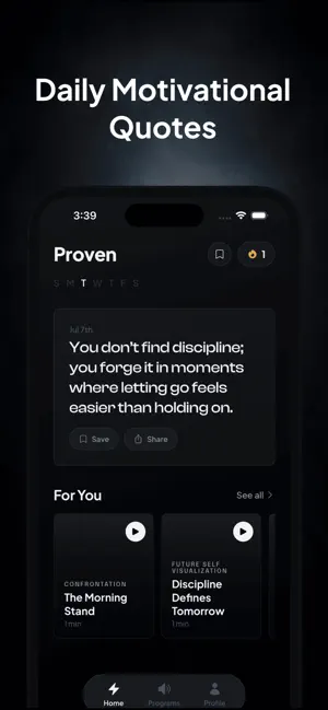 Proven: Daily Motivation screenshot 2