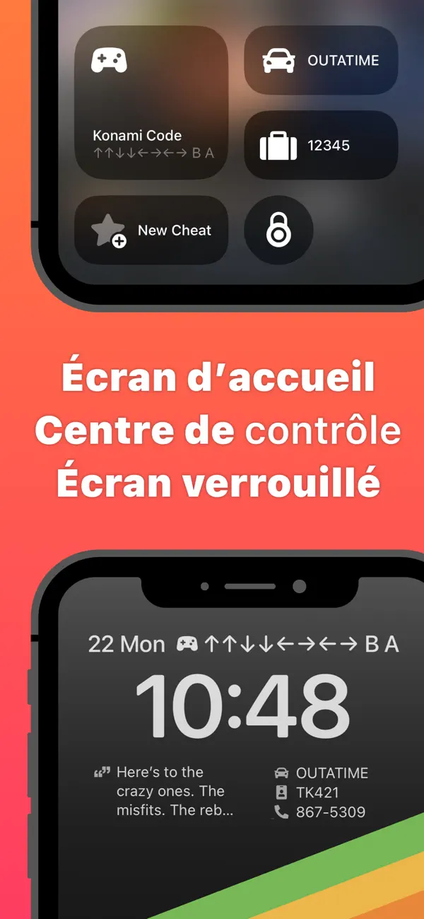 Screenshot #2 pour Cheatsheet — Widget de Notes