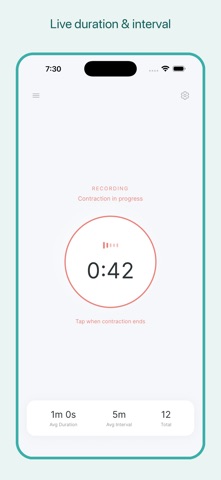 Labor & Contraction Timer screenshot