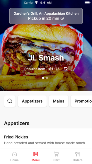 Gardner's Grill iPhone screenshot 2 - Food & Drink app