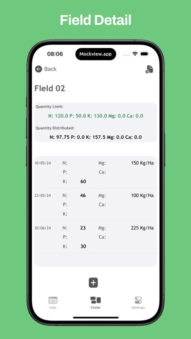 Fertilizer Calc App Screenshot