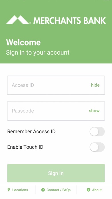 Merchants Bank of Indiana Screenshot