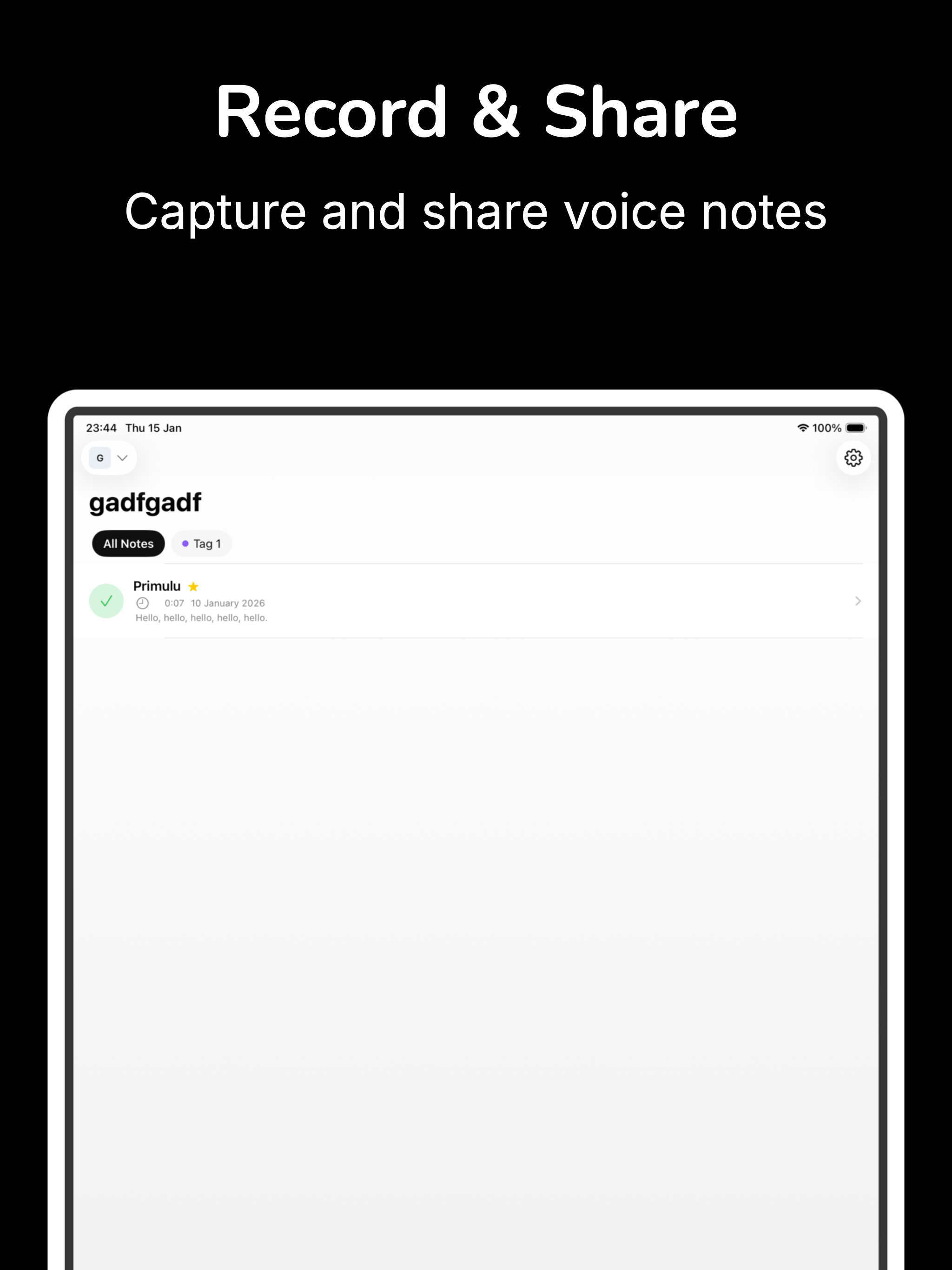 Speechyou - Voice Notes screenshot 10