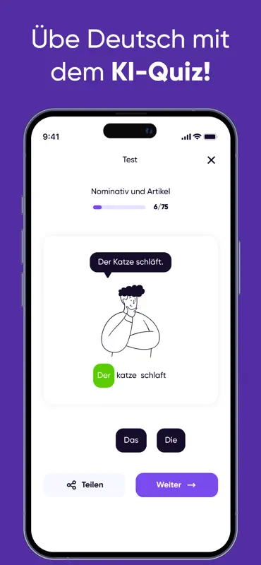 Lingzy: Deutsch Lernen mit KI screenshot 6 of 7