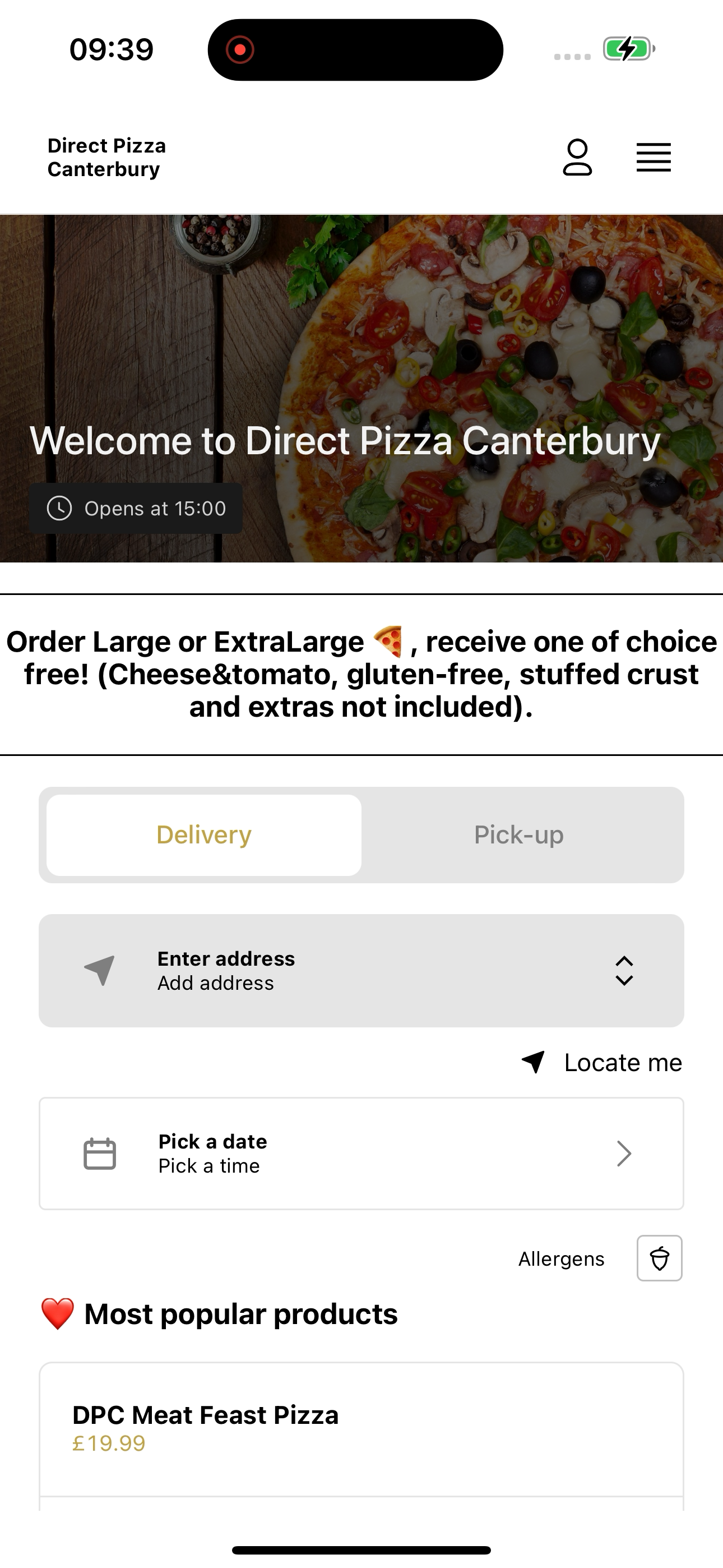 Direct Pizza North Gate screenshot 5