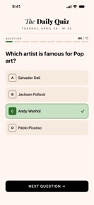 The Daily Quiz — Trivia screenshot