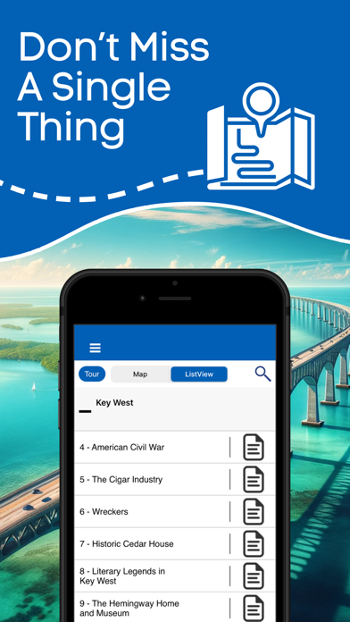 Miami to Key West Audio Guide iPhone screenshot 4 - Travel app