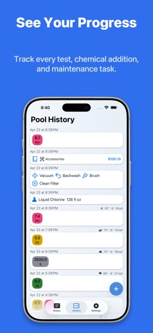 Pool Log screenshot