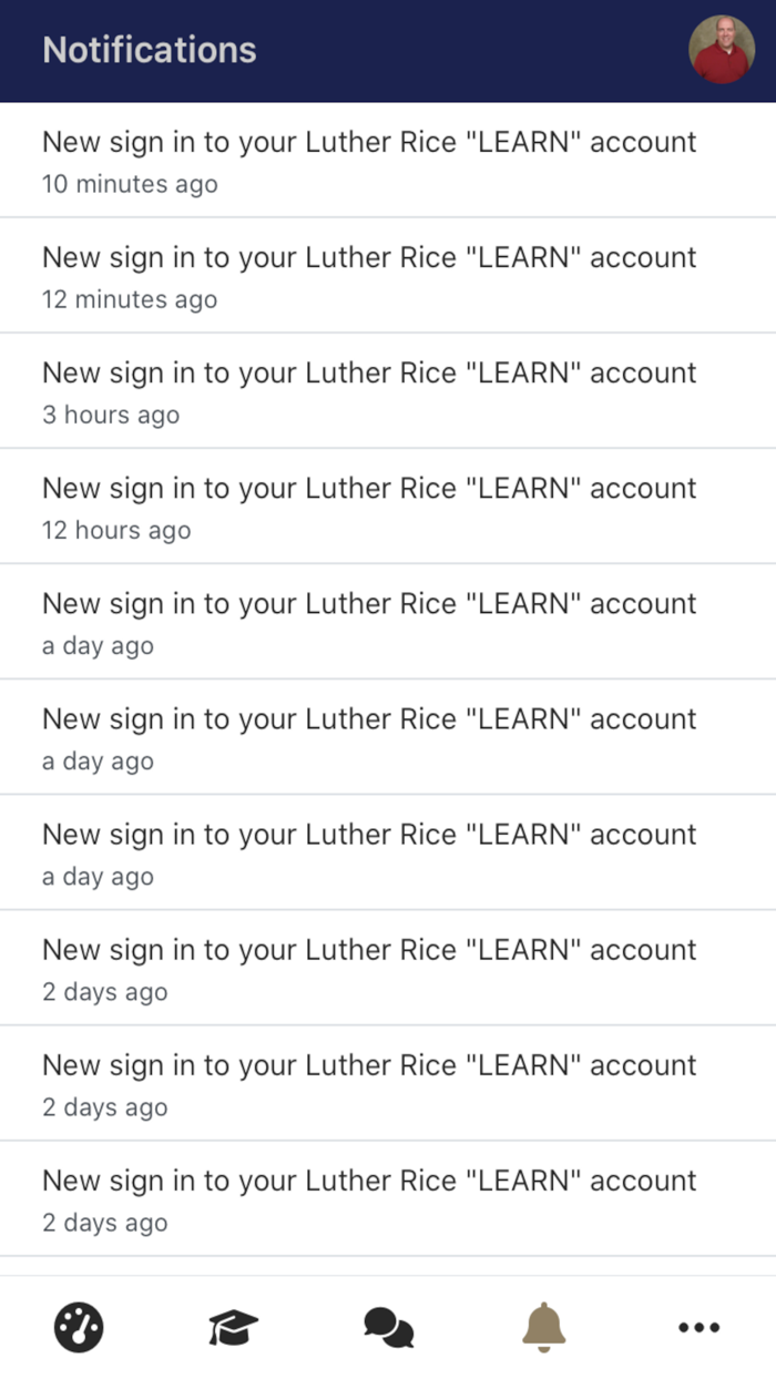 Luther Rice Moodle App