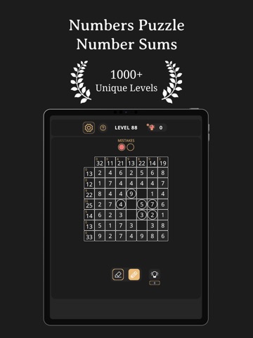 Numbers Puzzle - Number Sums iPad screenshot