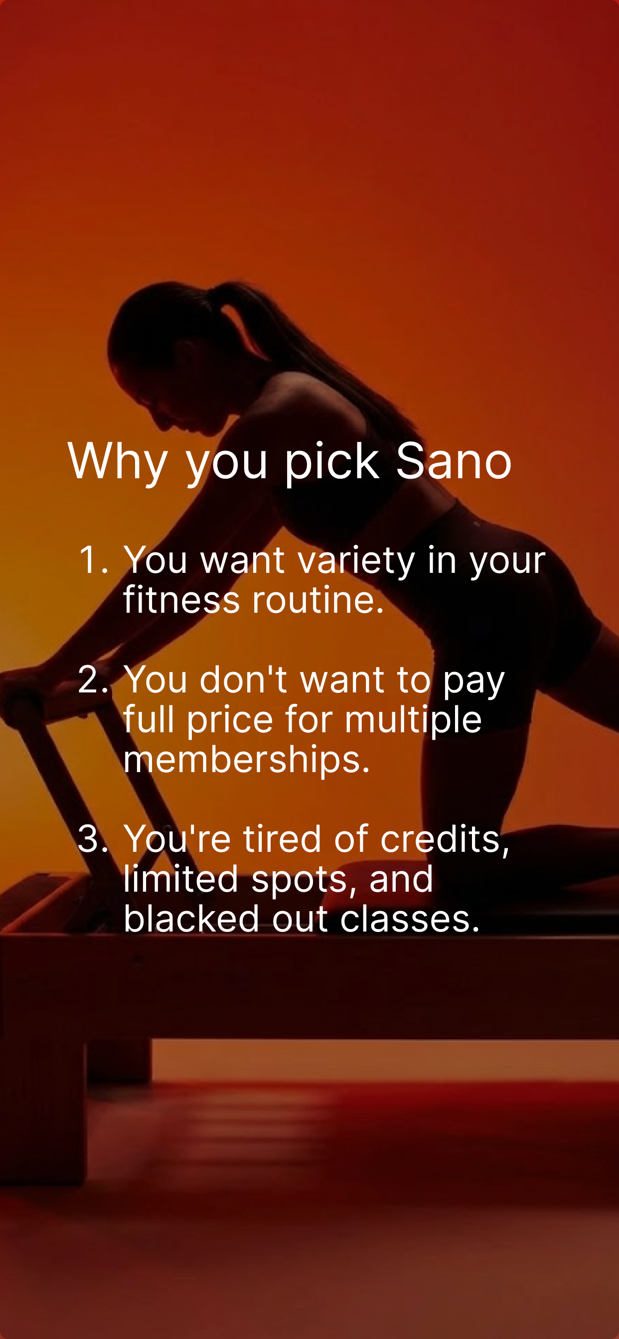 Sano Fitness screenshot 2