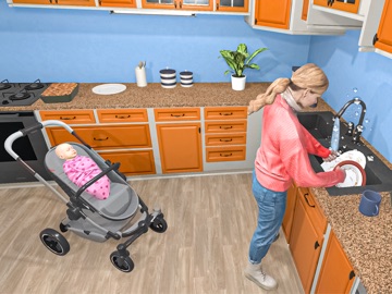 Real Mother Simulator Game 3D iPad screenshot
