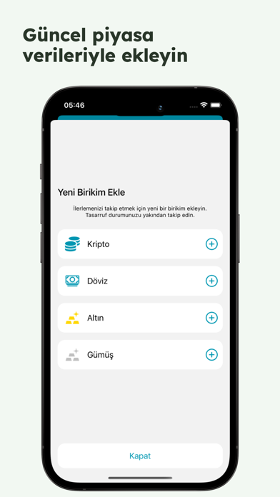Birikim Takip - Trackium Screenshot