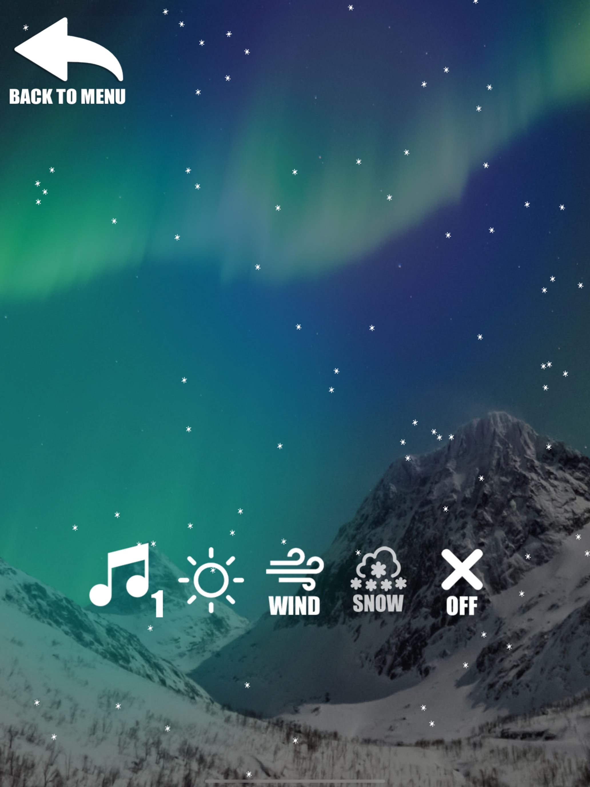 Northern lights simulator
