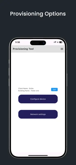 Provisioning Tool screenshot 3