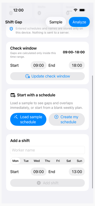 Shift Gap Screenshot 1 of 4