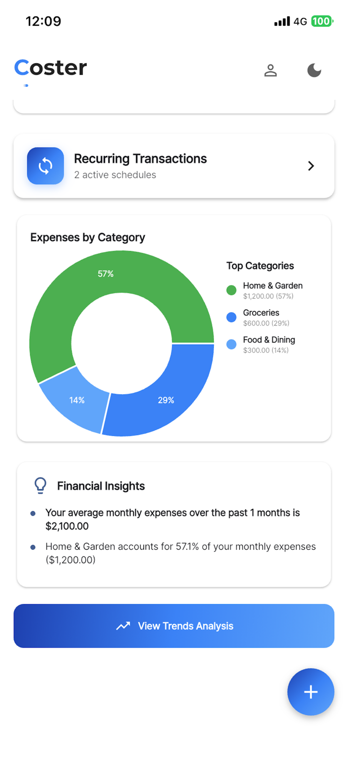 Coster - Smart Finance Manager