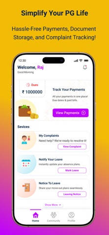 Raj PG & Hostels screenshot