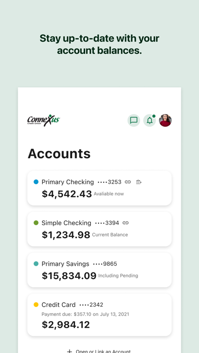 Connexus CU Mobile App Screenshot