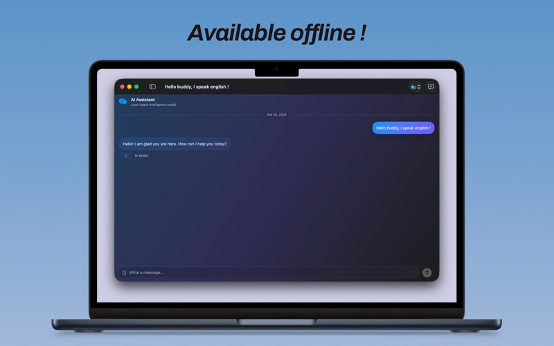 Mini chatbot app screenshot 2