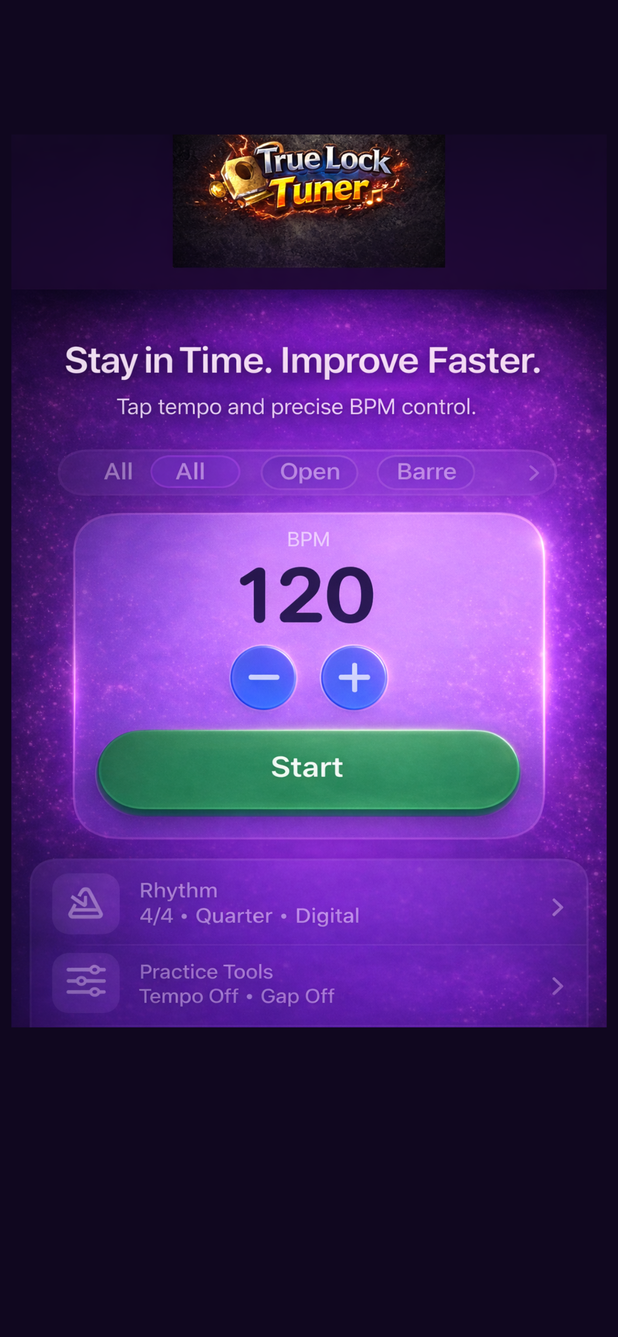 Guitar Tuner - True Lock Tuner screenshot 4