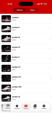 J23 - Release Dates & Restocks App Store preview screenshot 5