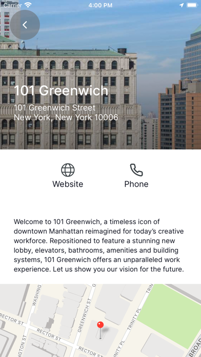 101 Greenwich NYC Screenshot