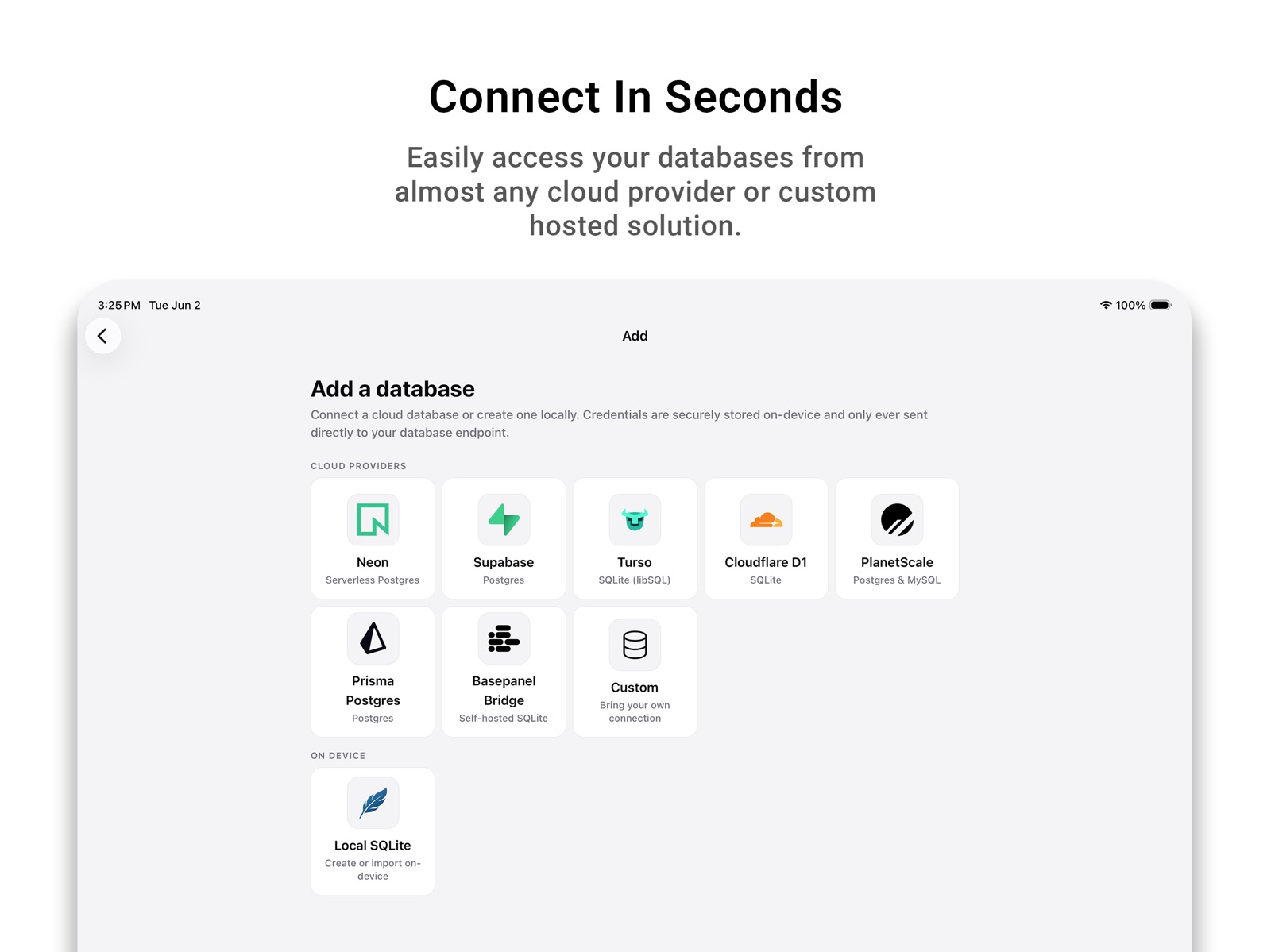 Basepanel ipad screenshot 1