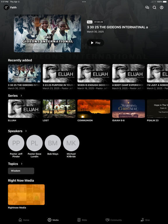 Faith Baptist - Wilmington, DE iPad screenshot 2 - Education app