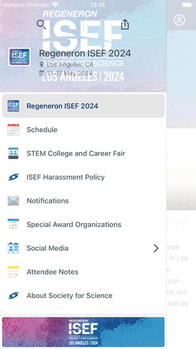 Regeneron ISEF 2024 Screenshot