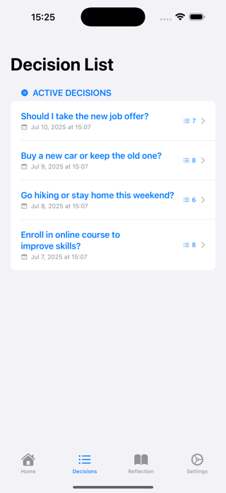 DecisionMind Tracker Screenshot 3 of 5