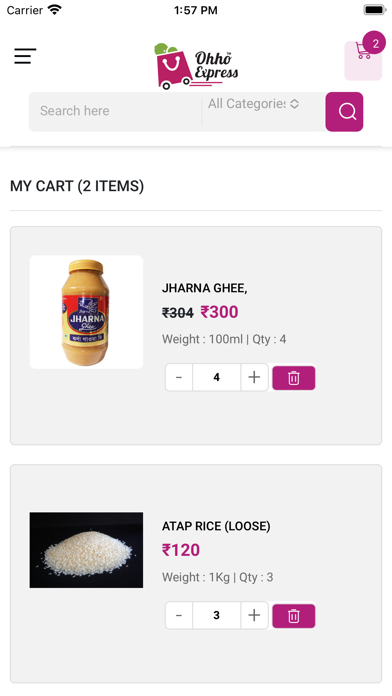OHHO EXPRESS-Grocery Essential Screenshot