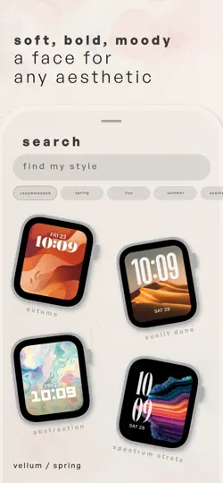 Captura de pantalla de Watch Face Aesthetic Gallery en iPhone 5